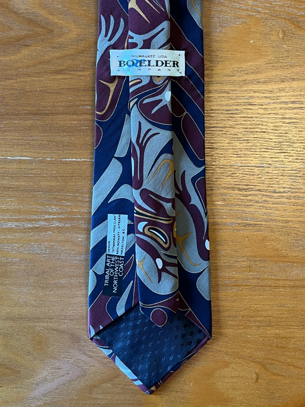 Boxer Company Silk Ties – Northwest Tribal Art – Bold Pattern